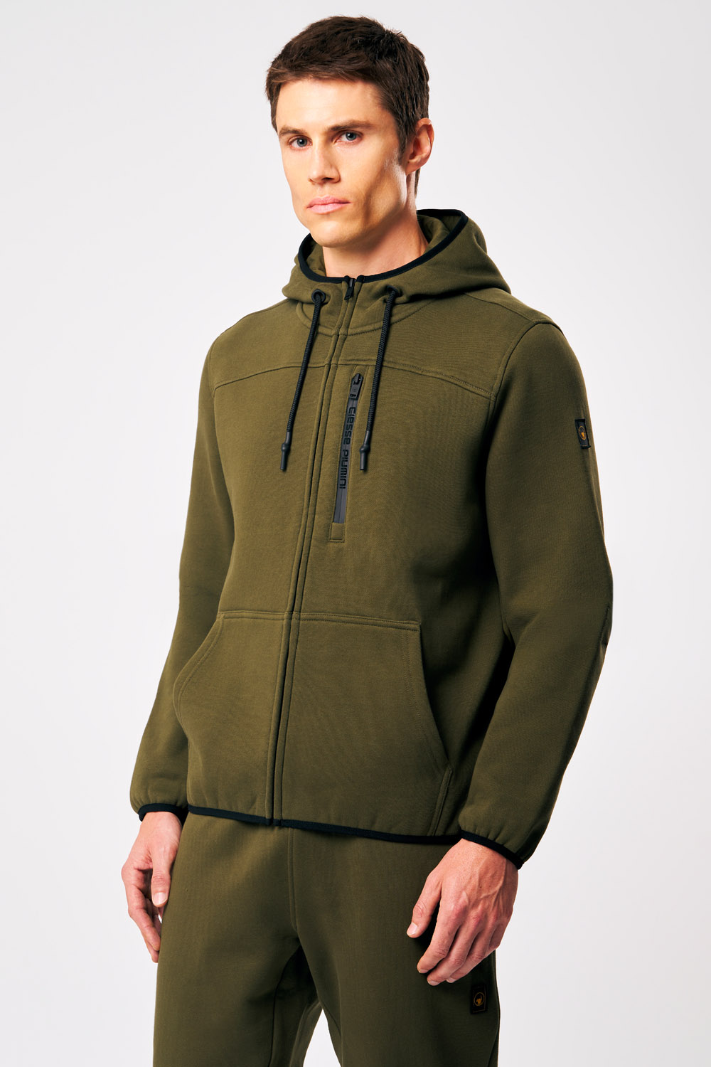 Yuri 4.0 - Felpa uomo con cappuccio verde