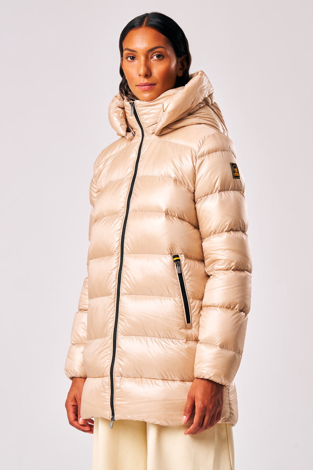 BELLA 800FP LIGHT DOWN COAT WITH DETACHABLE HOOD 253CFWJI3018 N3O11D 139XXP 3