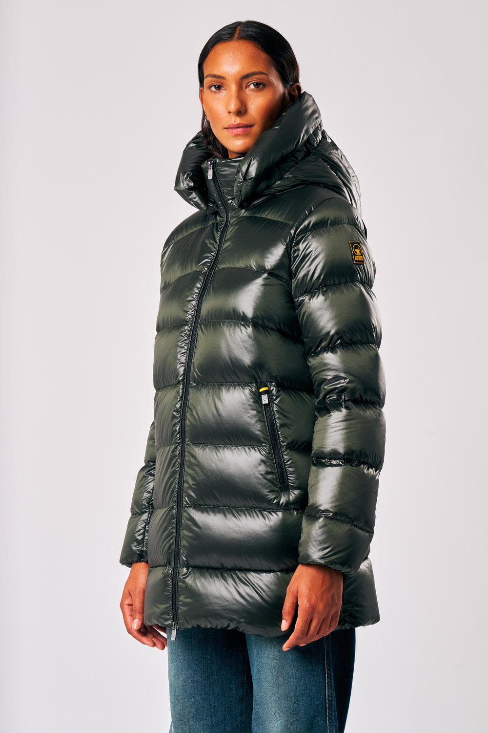 BELLA 800FP LIGHT DOWN COAT WITH DETACHABLE HOOD 253CFWJI3018 N3O11D 43DXXP 2