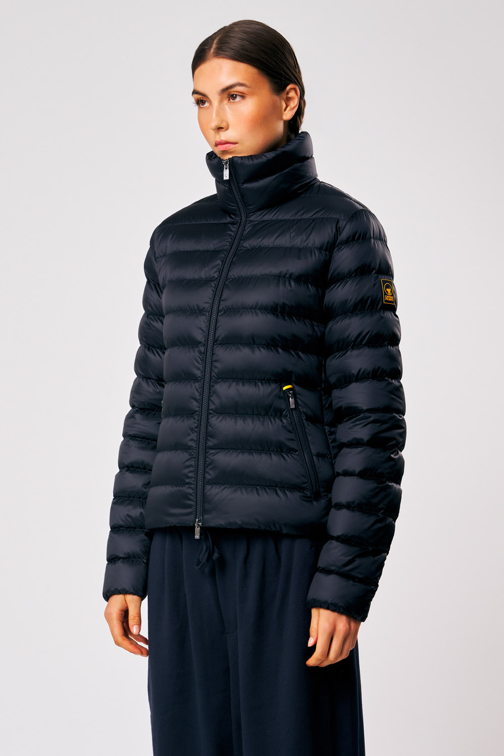 Emilia - Giacca donna 100 grammi blu 800 FIll Power