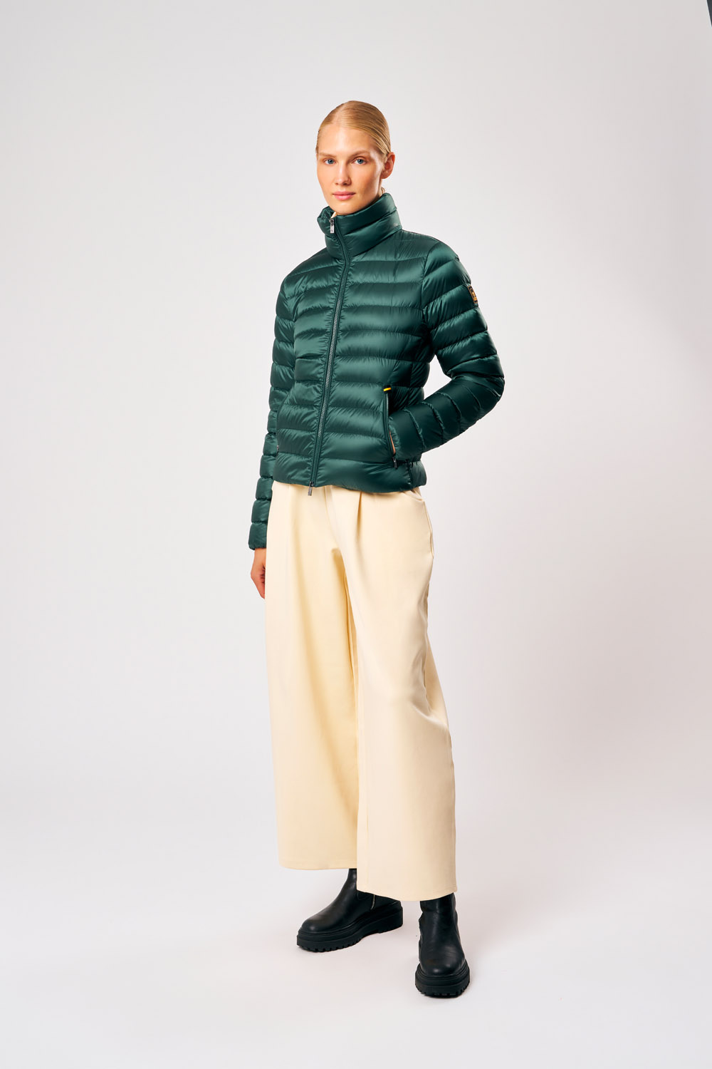 Emilia - Giacca donna 100 grammi verde 800 FIll Power
