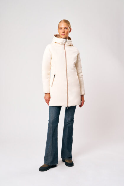 KALIE 3.0 800FP LIGHT DOWN HOODY REVERSIBLE COAT 263PCWC10605 P7E10D 117WXP 2