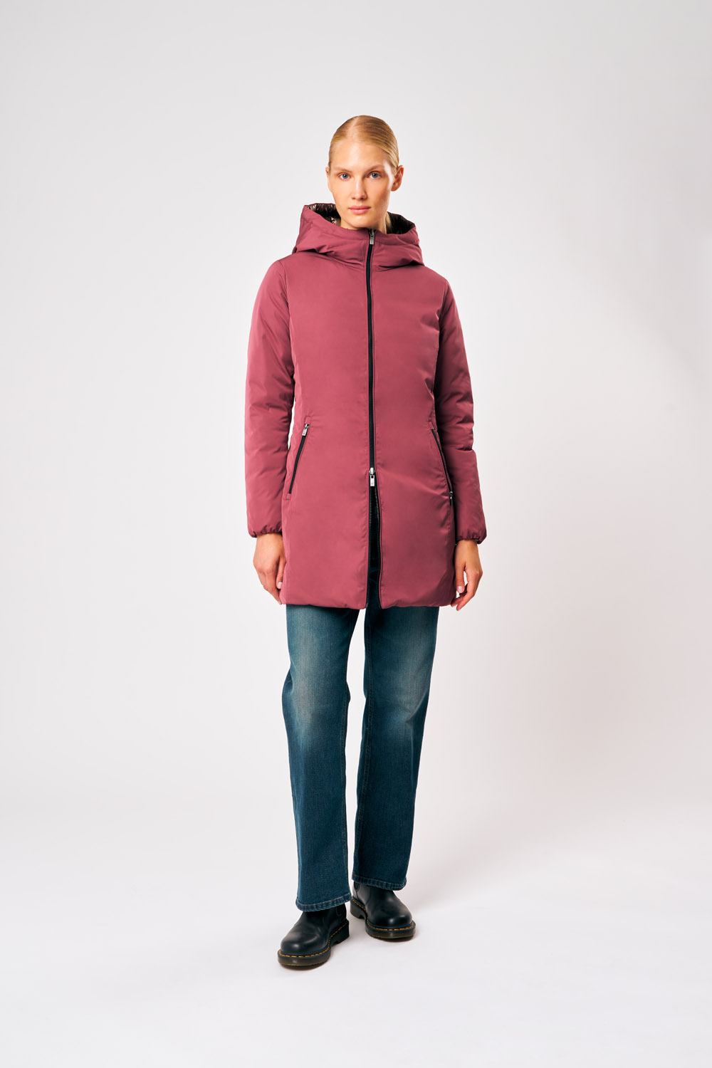 Kalie 3.0 - Piumino reversibile da donna rosso